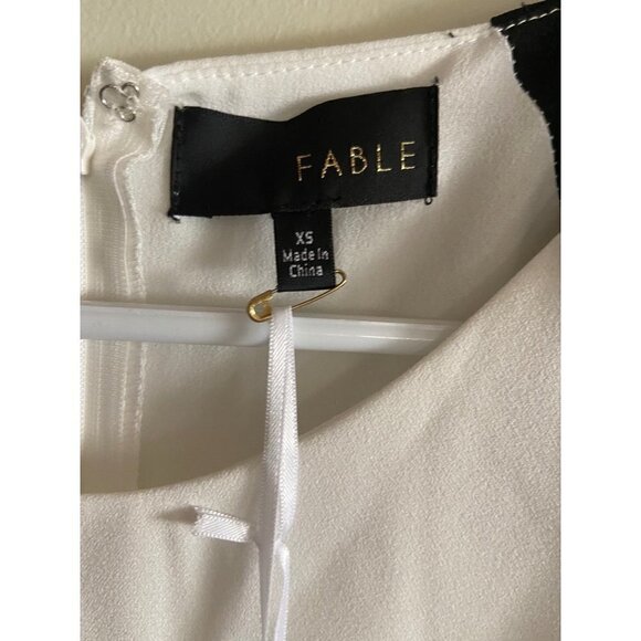 NWT Fable white sheath business casual dress size xs - Picture 5 of 7